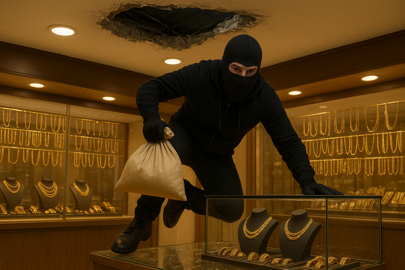 سرقت 3 کیلو طلا در گرگان، سرقت طلافروشی و قطعی برق